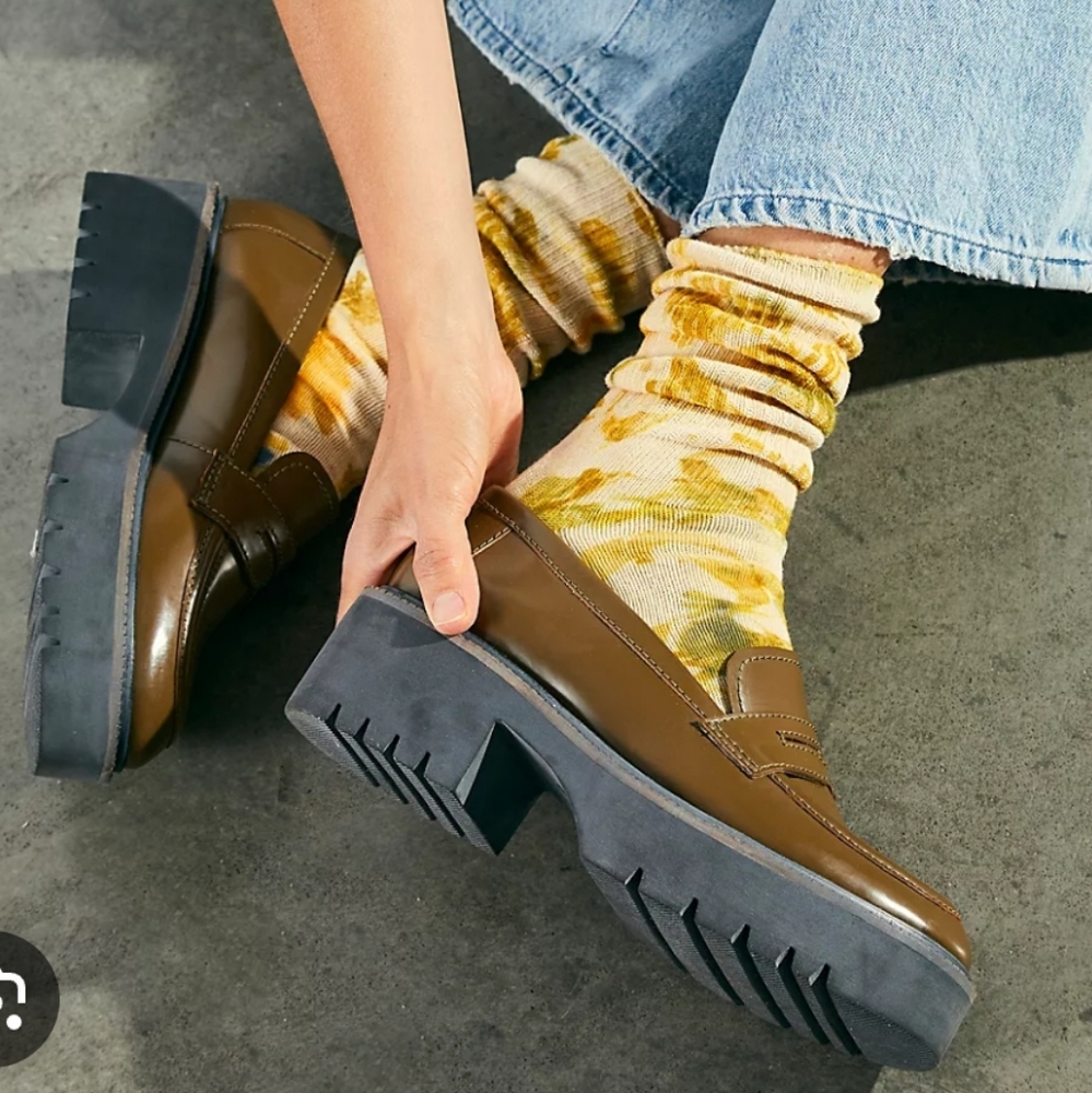 Free People Decker Penny Loafers NWOT